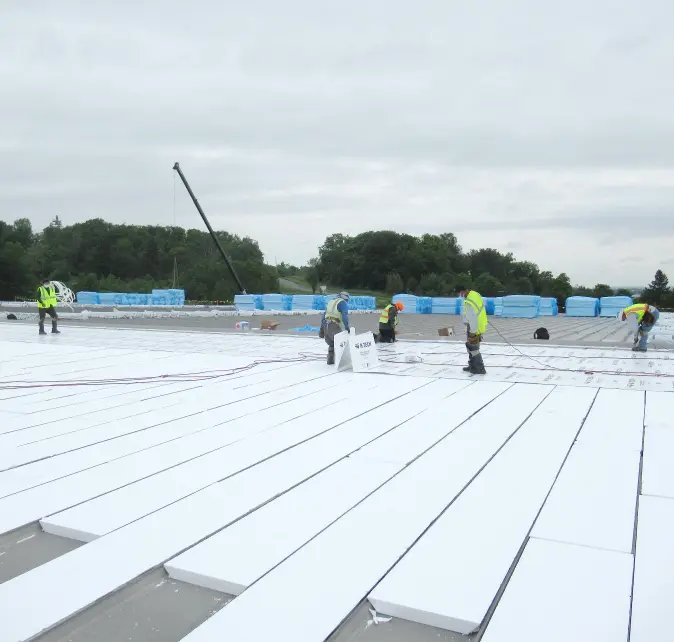 Retrofitting flat roof in New York