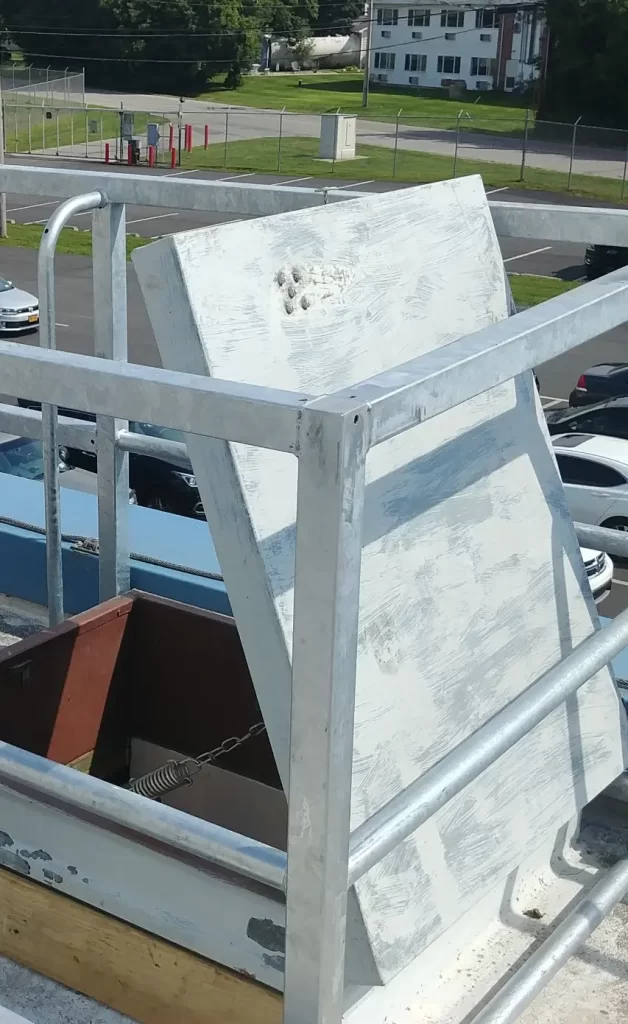 Flat Roof access hatch installation in Connecticut