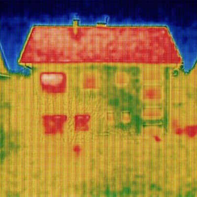 Thermal image of an HOA home
